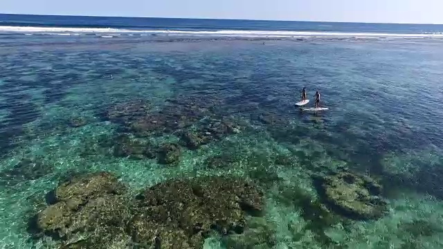 利吉安海滩巴厘岛。视频素材