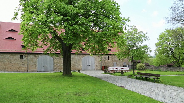 Rothenburg ob der Tauber，皇家节日大厅(Hegereiterhaus)视频素材