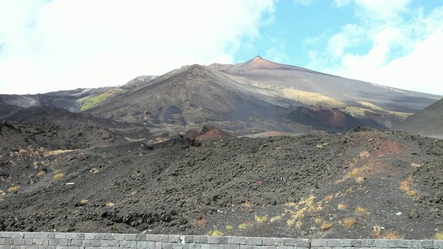 埃特纳山，火山景观视频素材