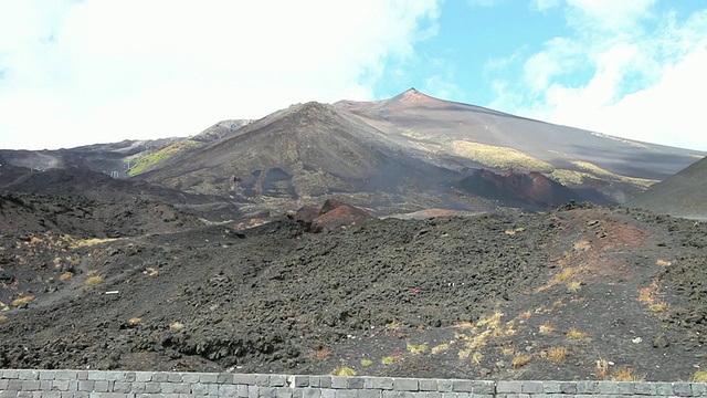 埃特纳山，火山景观视频素材