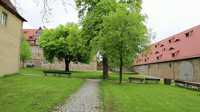 Rothenburg ob der Tauber，皇家节日大厅(Hegereiterhaus)视频素材