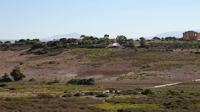 Selinunte，东观山，与神庙E视频素材