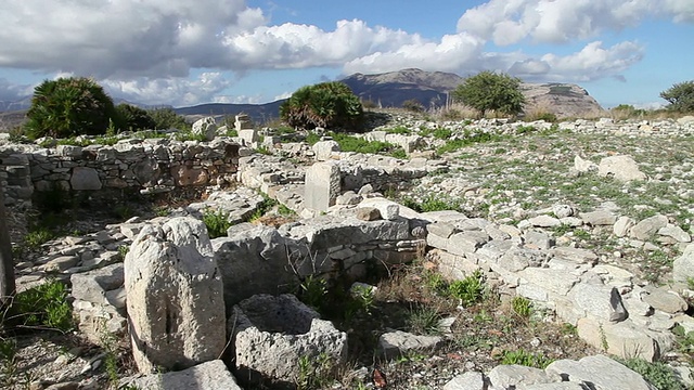 Segesta，希腊集市的遗迹视频素材