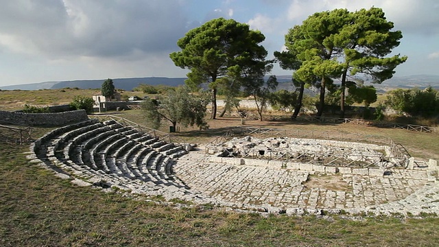 Palazzolo Acreide，希腊剧院，公元前3世纪视频素材