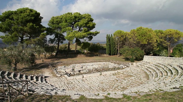 Palazzolo Acreide，希腊剧院，公元前3世纪视频素材