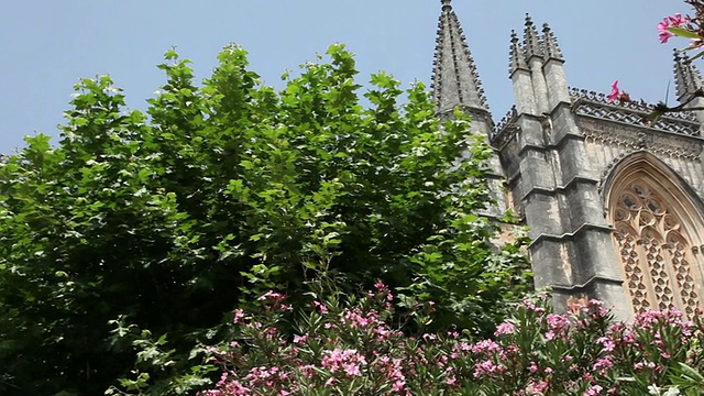 Batalha修道院(Santa Maria da Vitoria de Batalha修道院)，修道院南侧视频素材