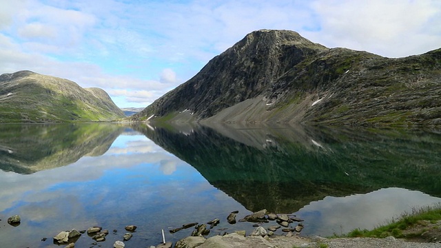 Djupvatnet湖，湖的景色视频素材