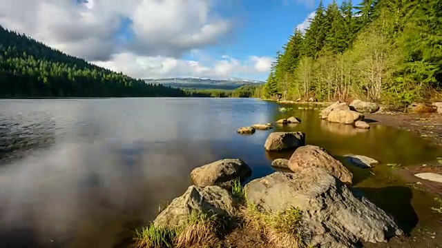 湖和山视频素材