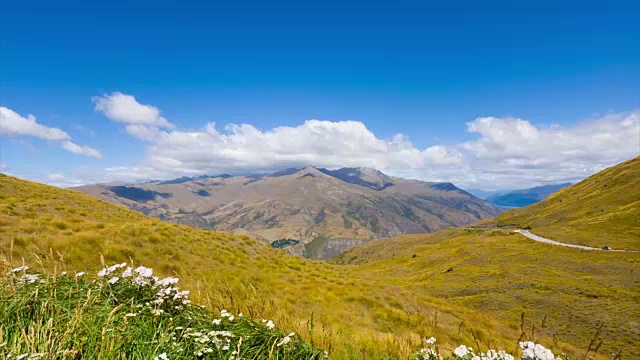 新西兰皇冠山脉路景区视频素材