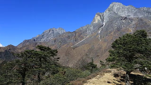 尼泊尔，喜马拉雅山脉，珠穆朗玛峰山脉的腾格布什隘口视频素材