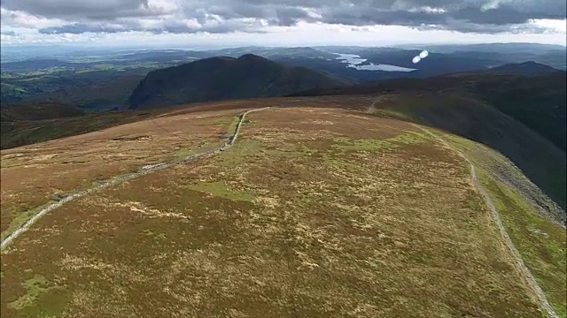 High Raise To High Street And Haweswater - Aerial View -英格兰，坎布里亚，伊甸区，英国视频素材