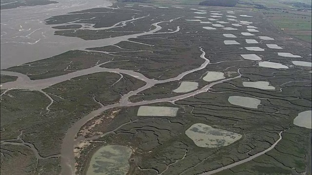 法国迪耶普北部海岸-鸟瞰图-上诺曼底，塞纳海事，鲁昂区，法国视频素材