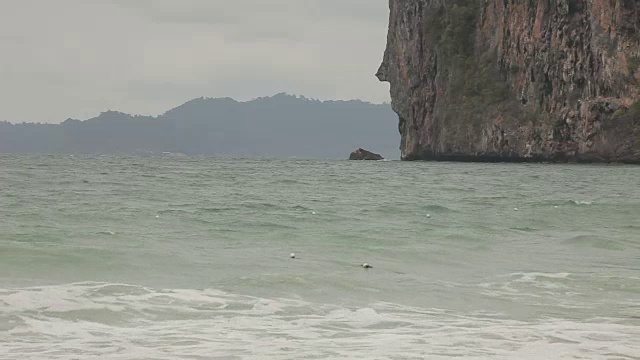 泰国庄的海滩和大海视频素材