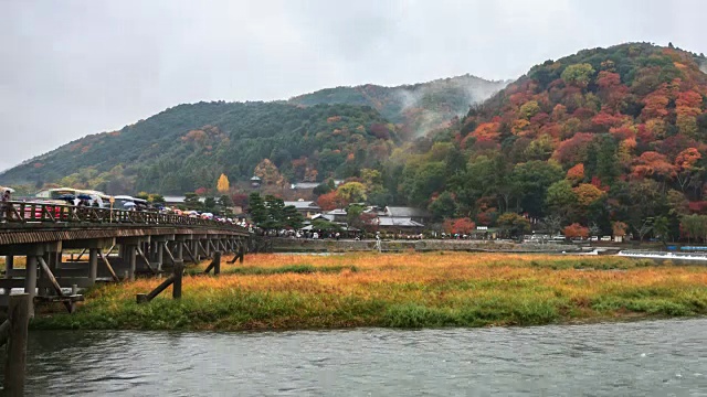 4K时光流逝:岚山视频素材