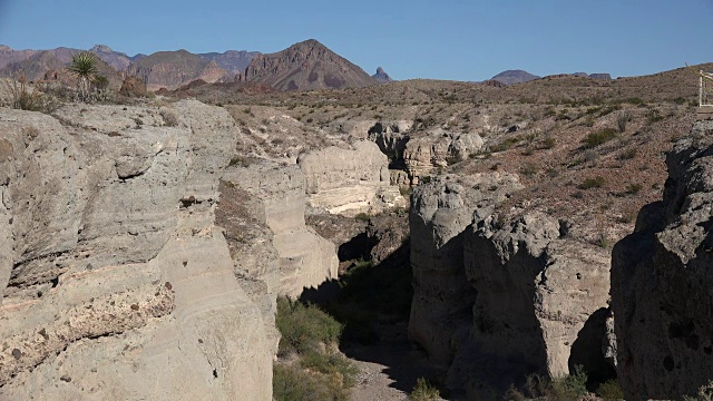 德克萨斯大本德凝灰岩峡谷看峡谷视频素材