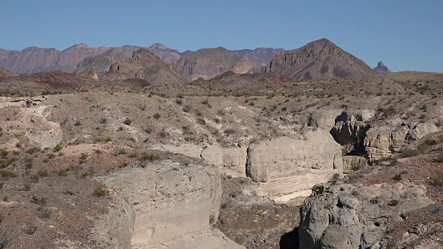 德州大本德凝灰岩峡谷景观视频素材