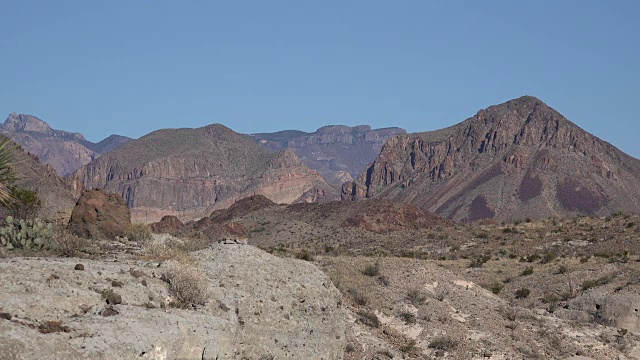 德州大本德凝灰岩峡谷生动的沙漠景观视频素材