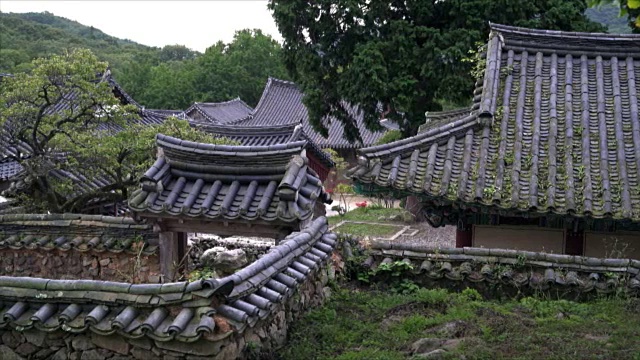 仙南寺屋顶(韩国国宝400)视频素材