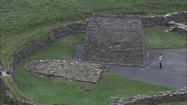 画廊演讲-鸟瞰图-明斯特，Co Kerry，直升机拍摄，空中视频，电影，建立拍摄，爱尔兰视频素材