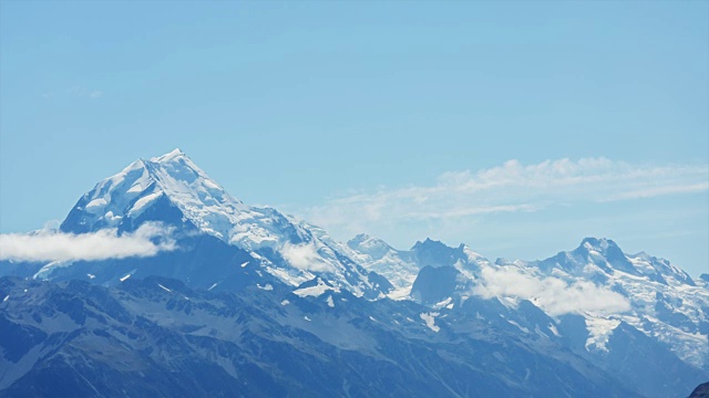 新西兰库克山，时光流逝视频素材