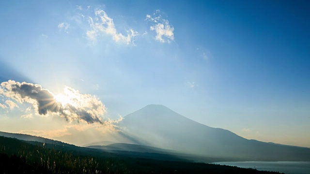 4K时光流逝:日本富士山视频素材