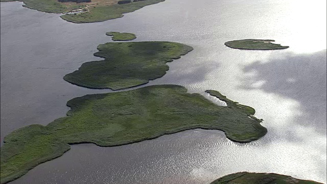 尼苏姆峡湾鸟瞰图-中央日德兰半岛，丹麦视频素材