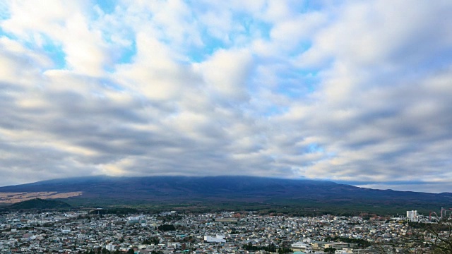 4K时光流逝:日本富士山视频素材