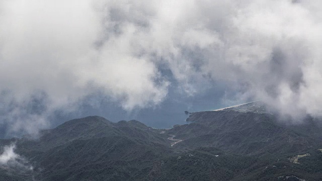 土耳其地中海地区的一个山峰视频素材