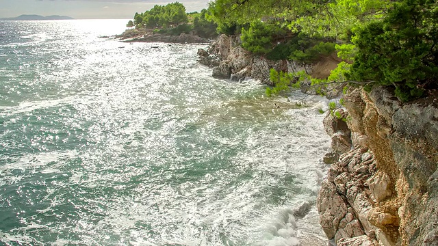 美丽的落基海岸视频素材