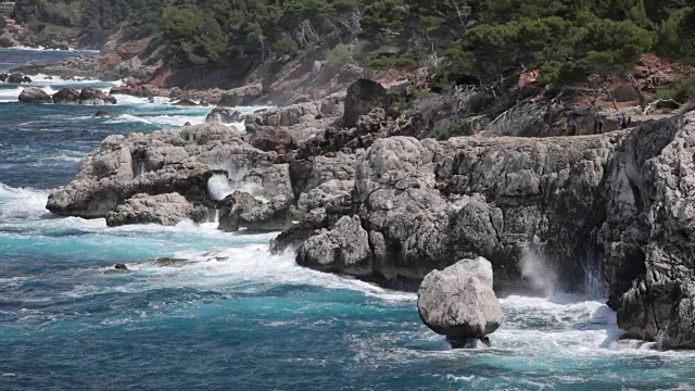 马略卡岛西北海岸视频素材