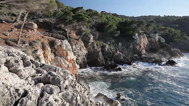 马略卡岛西北海岸视频素材