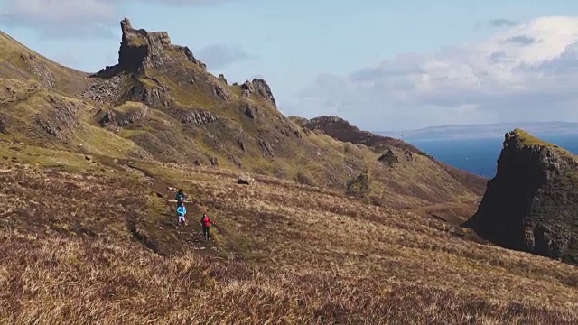 Isle Skye (Quiraing)跑步视频素材