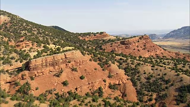 照明脊-鸟瞰-怀俄明，沃沙基县，美国视频素材