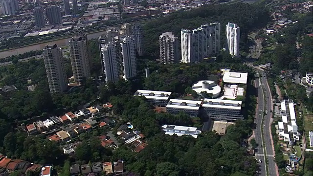 Paraisopolis Favela -鸟瞰图-圣保罗，圣保罗，巴西视频素材