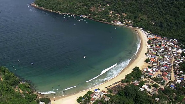 Evangelica别墅-空中观景-里约热内卢里约热内卢，Angra dos Reis，巴西视频素材