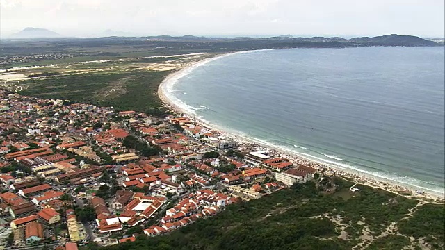 Pero -鸟瞰图-里约热内卢de Janeiro, Cabo Frio，巴西视频素材