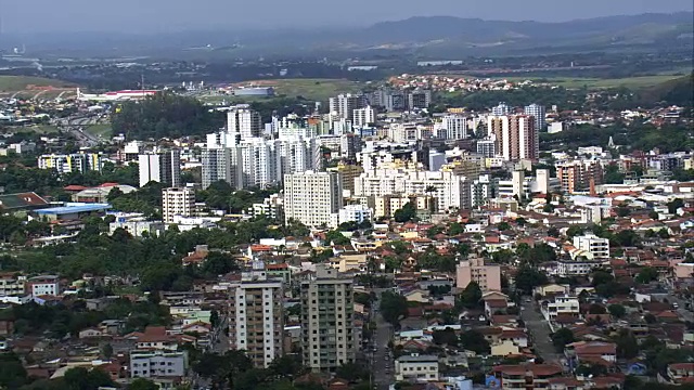 Resende -鸟瞰图-里约热内卢里约热内卢，Resende，巴西视频素材