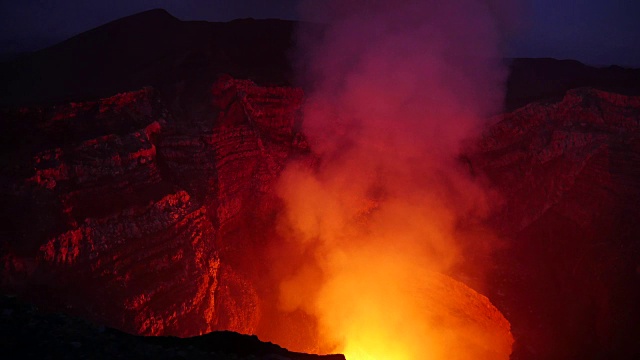 尼加拉瓜玛莎雅火山视频素材