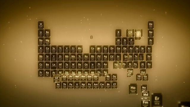 元素周期表- 4K循环金版本视频下载