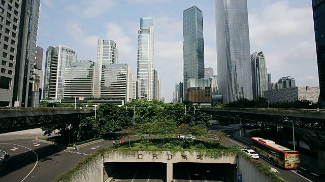 广州地平线,中国视频素材