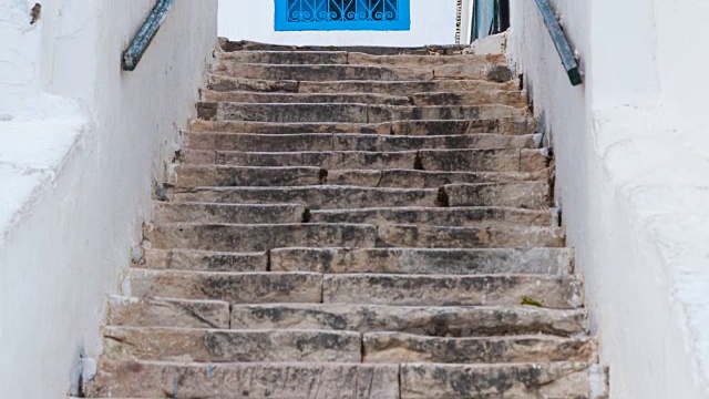 Sidi Bou Said村的房子视频素材