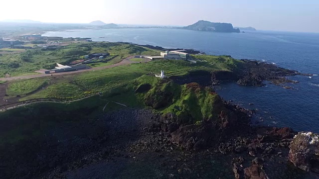 Seopjikoji海滩景观(著名的场景和戏剧场景)视频素材