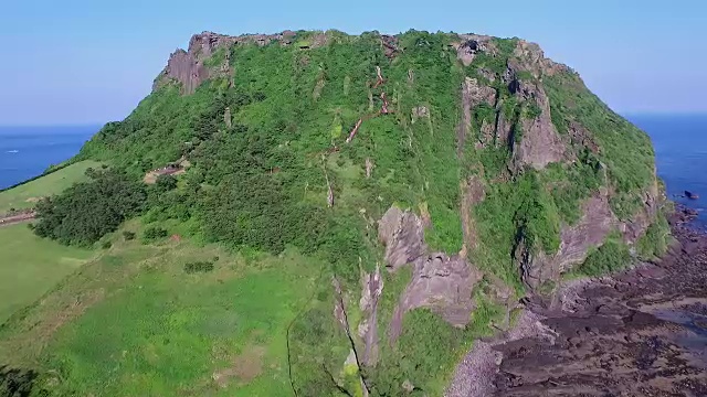 城山一chilbong悬崖景观(联合国教科文组织世界遗产)视频素材