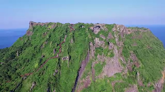 城山一chilbong悬崖景观(联合国教科文组织世界遗产)视频素材