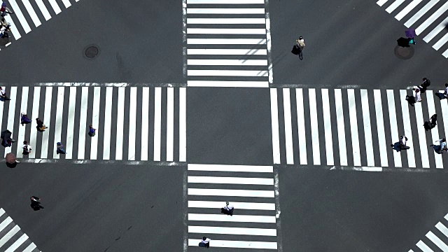 人行横道4 k -视频素材