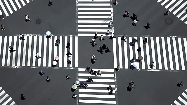 人行横道4 k -视频素材