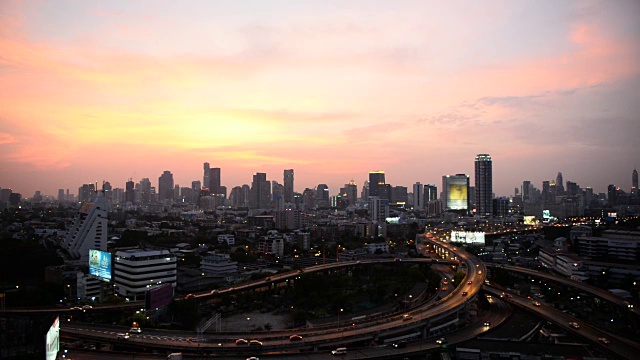 曼谷城市天际线视频素材