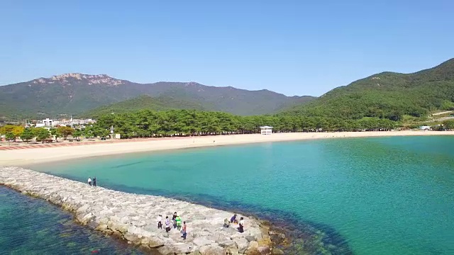 桑州云莫拉海滩海景视频素材