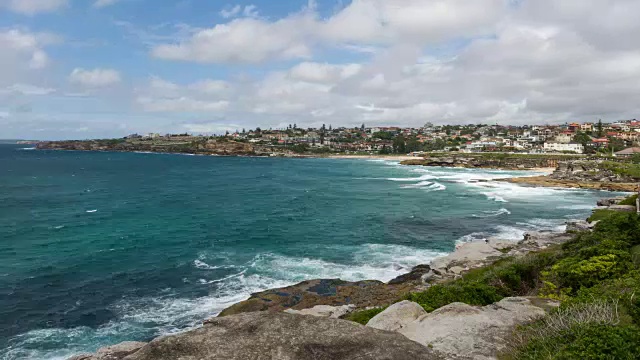 澳大利亚悉尼Timelapse的邦迪海滩视频素材