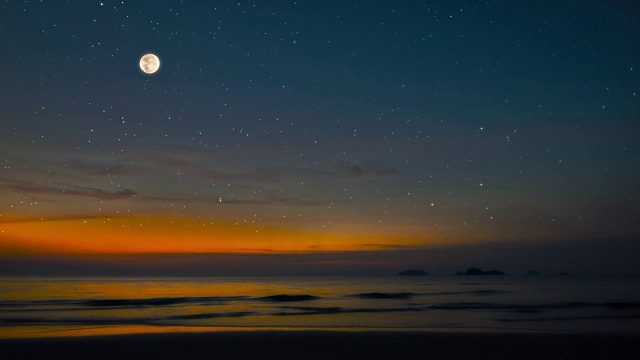 海上日落视频素材